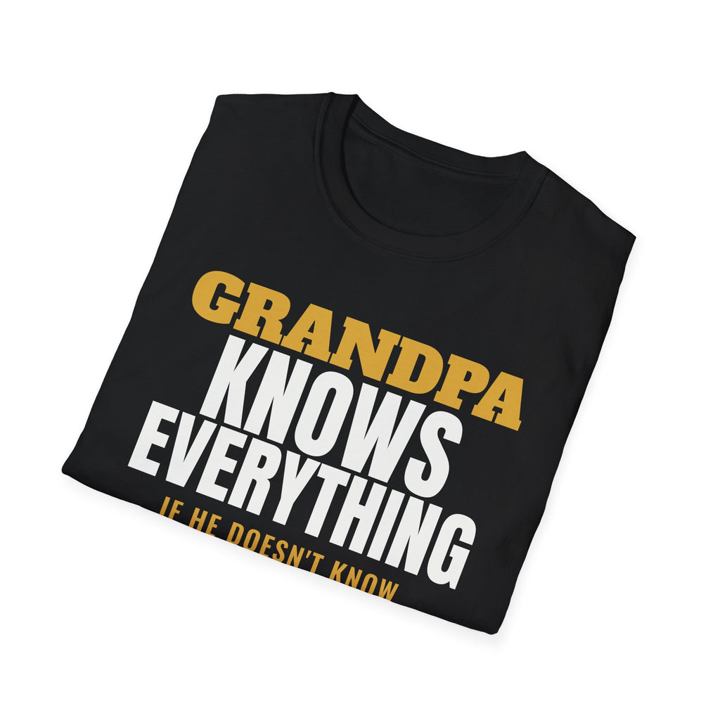 Grandpa Knows Everything Funny Grandpa T-Shirt Gift from Grandkids Fathers Day – Gifted Porch