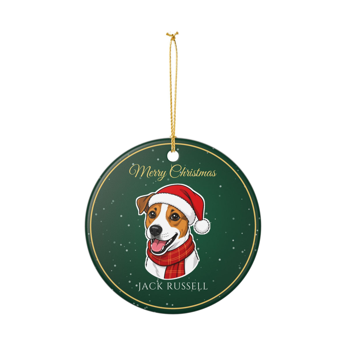 Jack Russell Terrier Dog Christmas Ornament