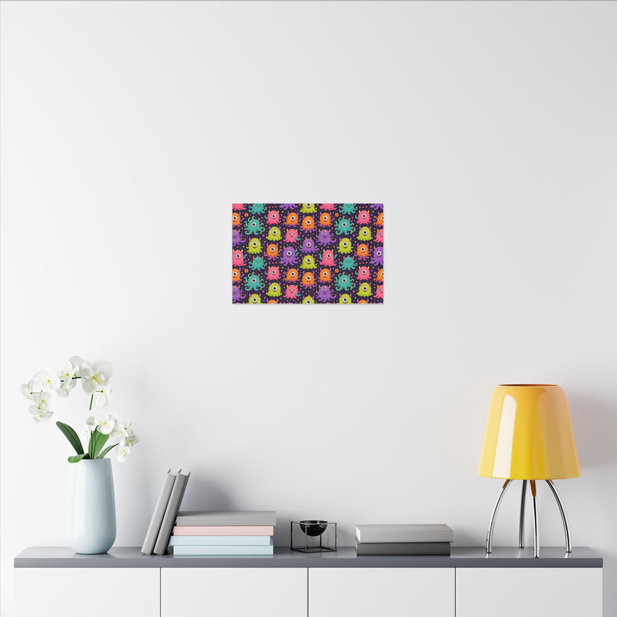 Weird Creatures Abstract Canvas Wall Art – unique art gift, photo 6
