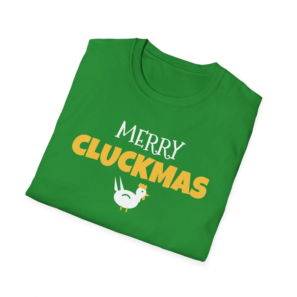 Merry Cluckmas Funny Chicken Christmas T-Shirt Chicken Lady Farm Holiday Tee – Gifted Porch
