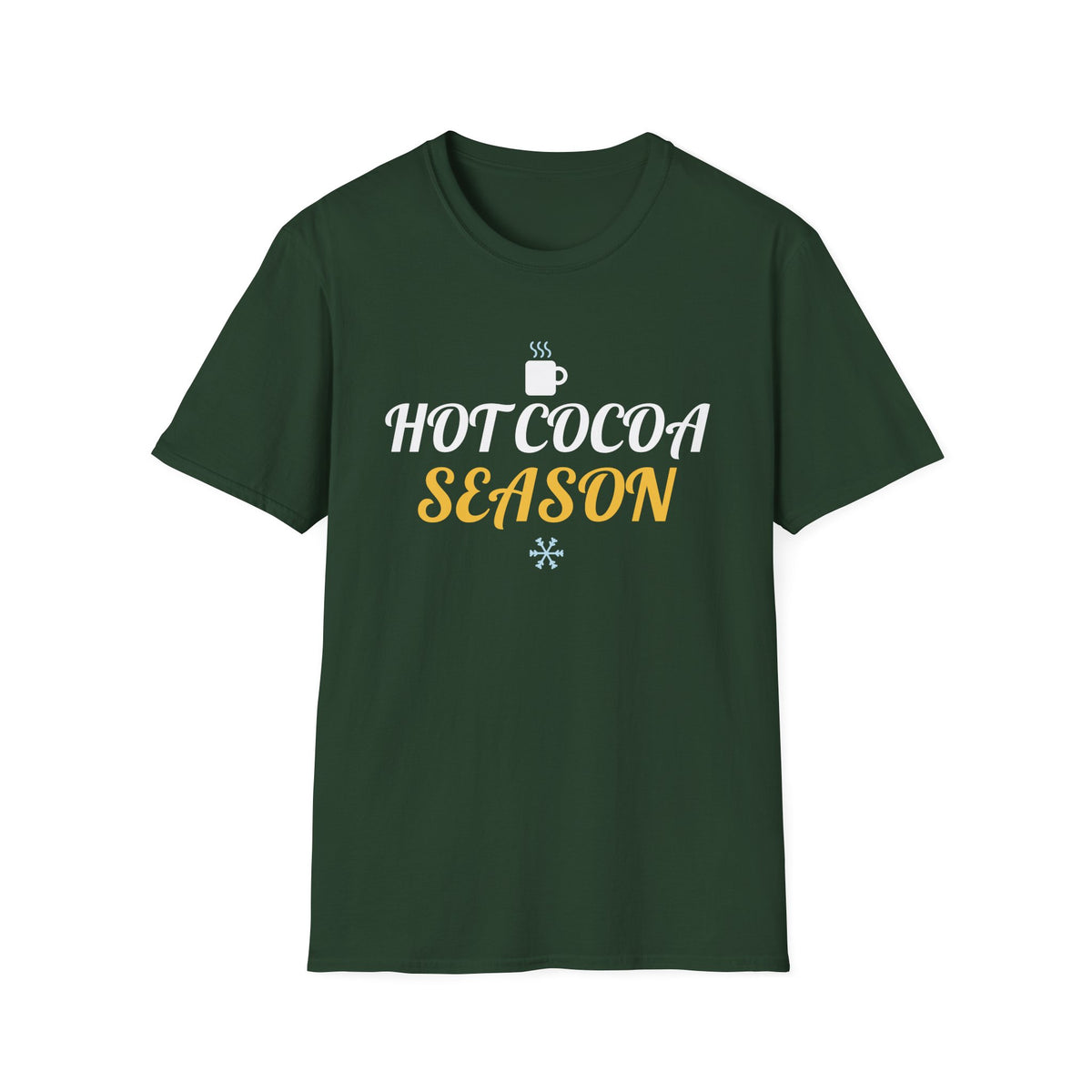 Hot Cocoa Season Christmas T-Shirt Cozy Winter Holiday Gift Tee – Gifted Porch