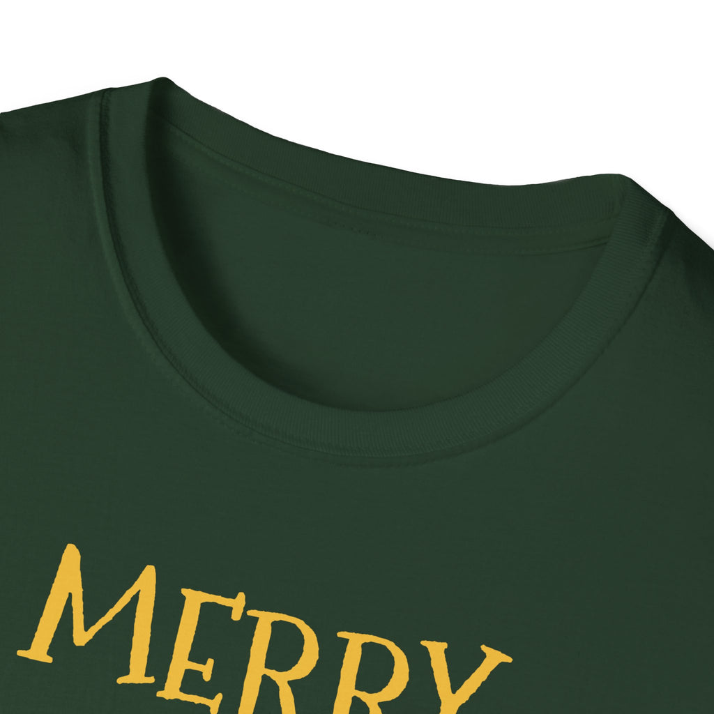 Merry And Peopled Out Funny Introvert Christmas T-Shirt – Gifted Porch, view 12
