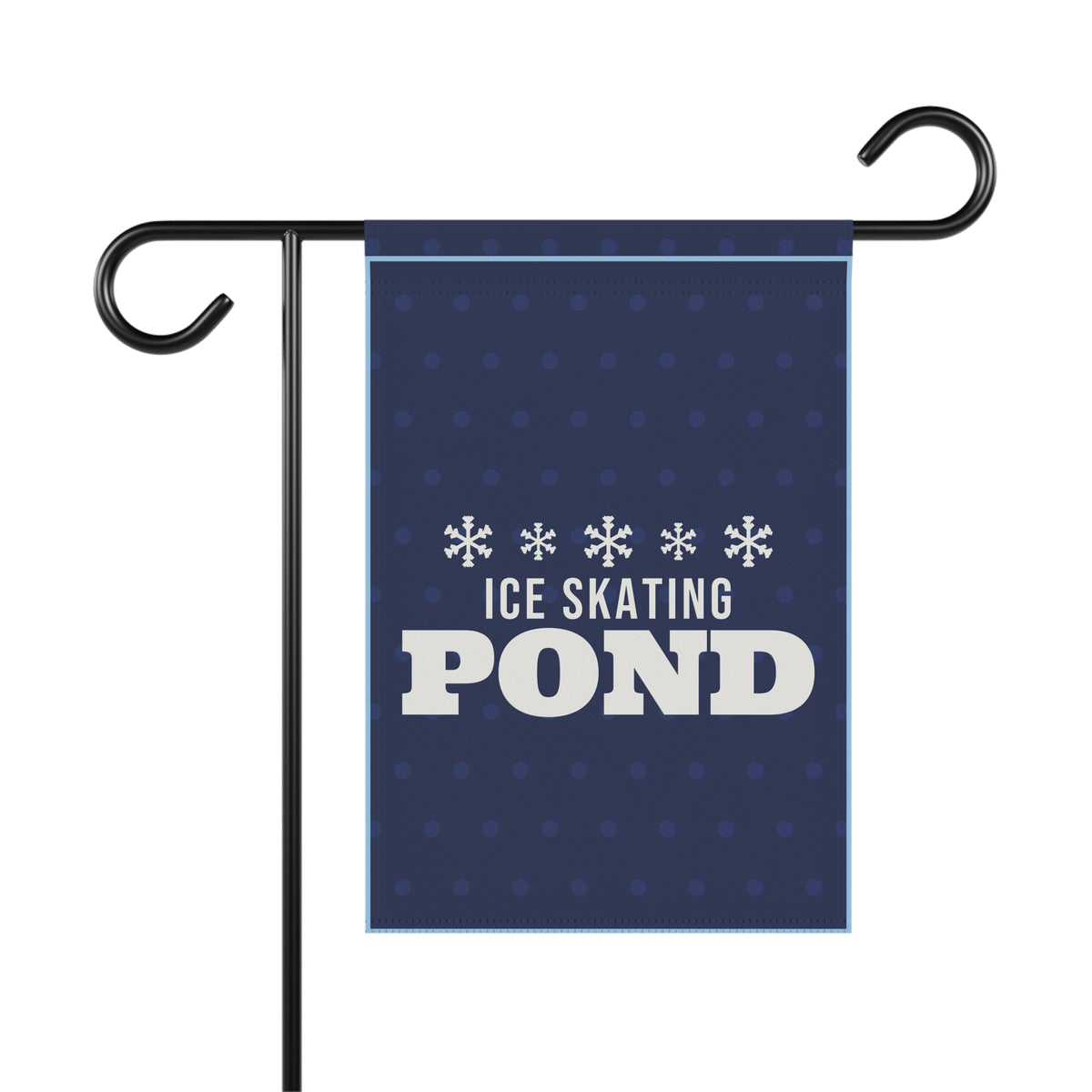 Ice Skating Pond Garden Flag