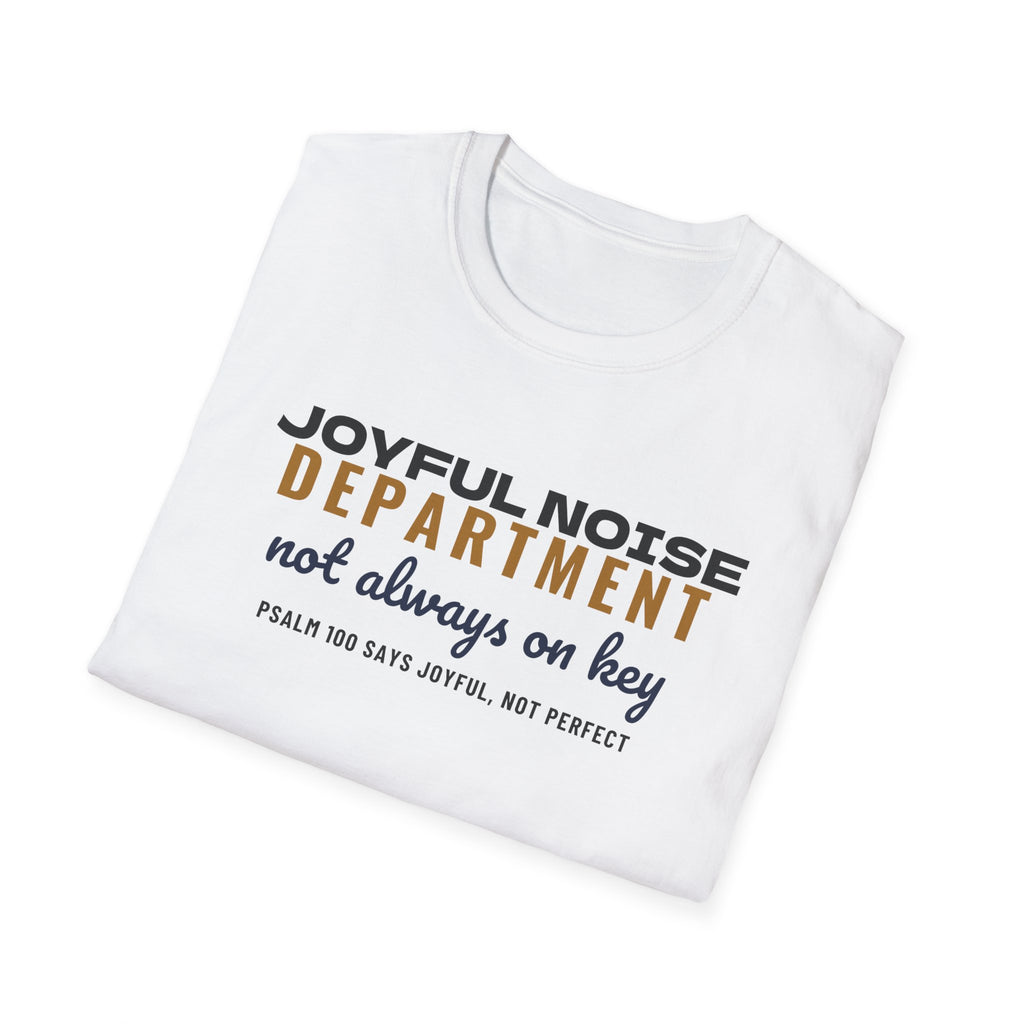 Joyful Noise Department Not Always On Key Choir T-Shirt – Gifted Porch, view 5