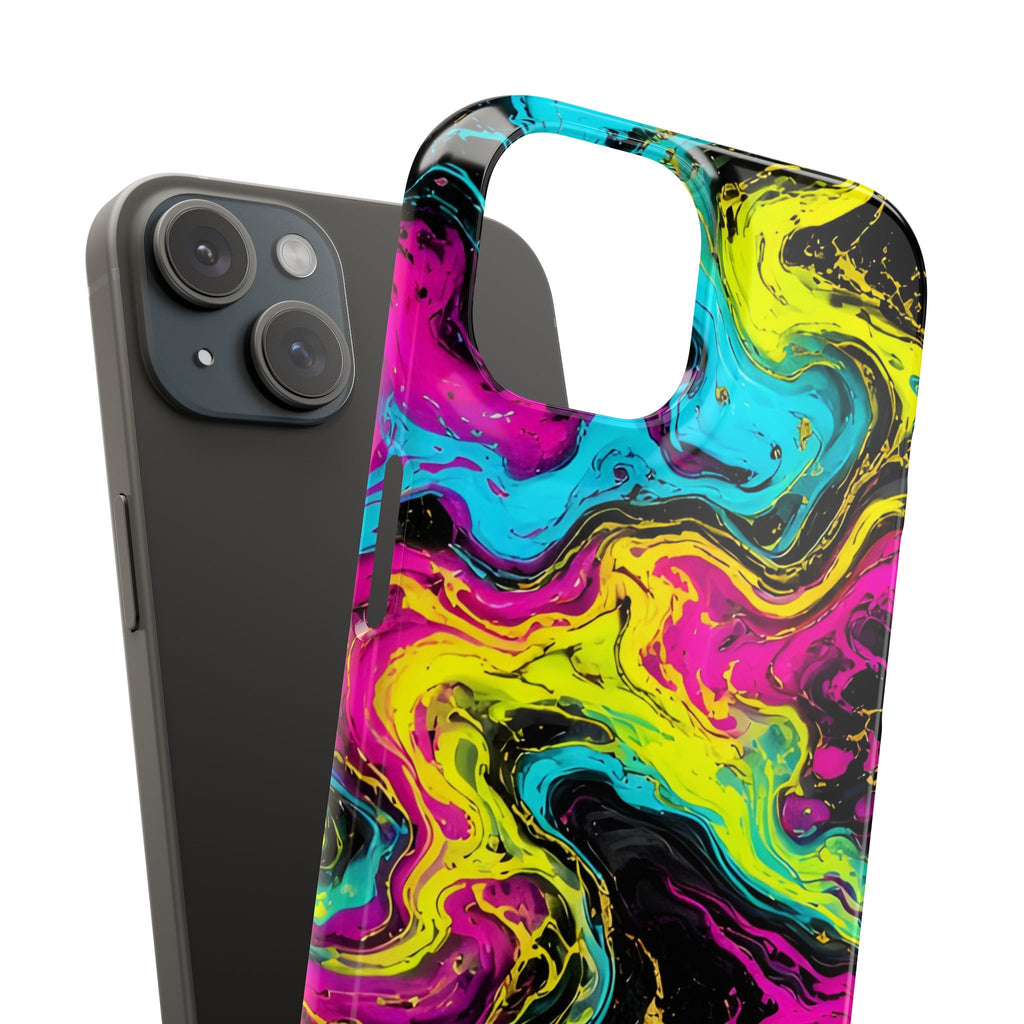 Neon Marble Abstract Phone Case
