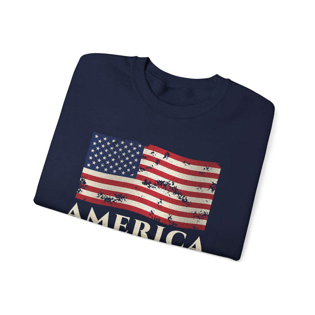 Vintage American Flag Sweatshirt – patriotic gift, photo 11