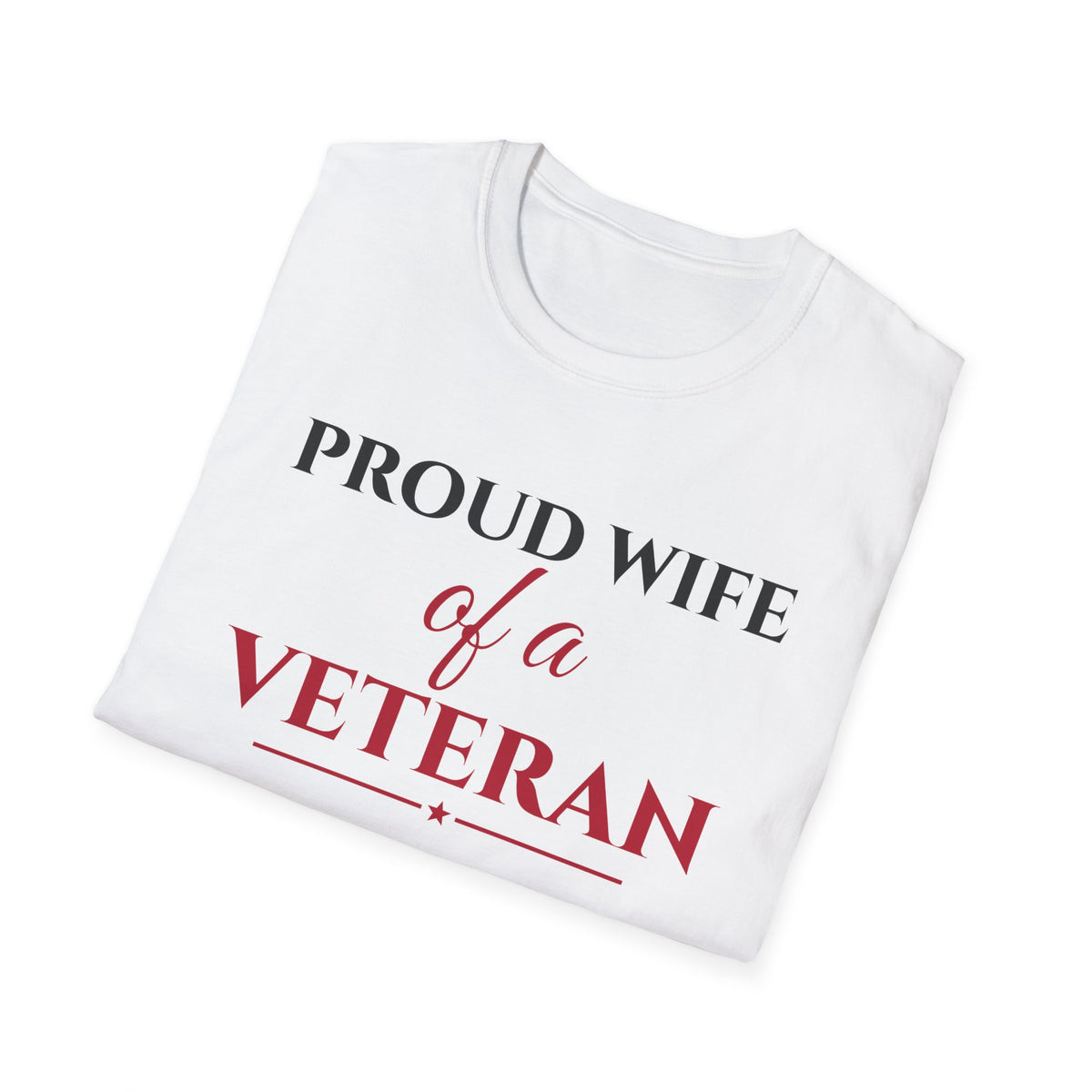 Proud Wife Of A Veteran T-Shirt – Gifted Porch, view 5