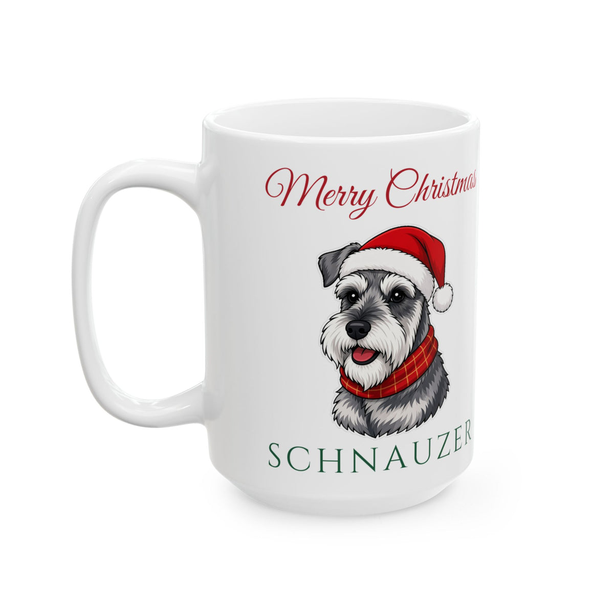 Miniature Schnauzer Dog Christmas Mug