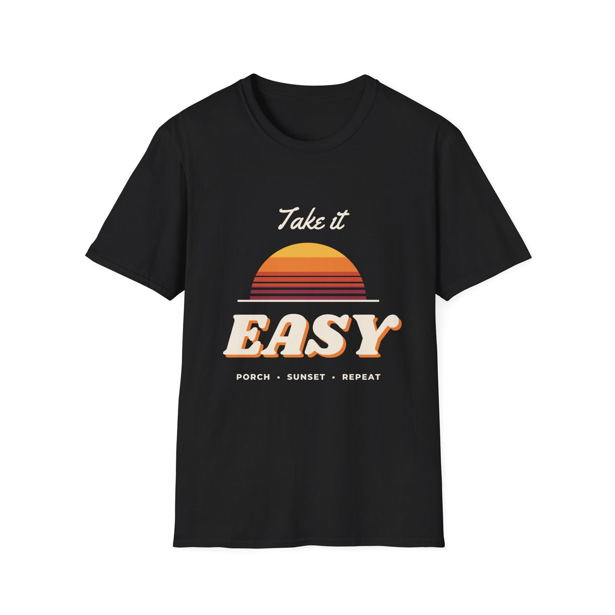 Take It Easy Retro Sunset Tee