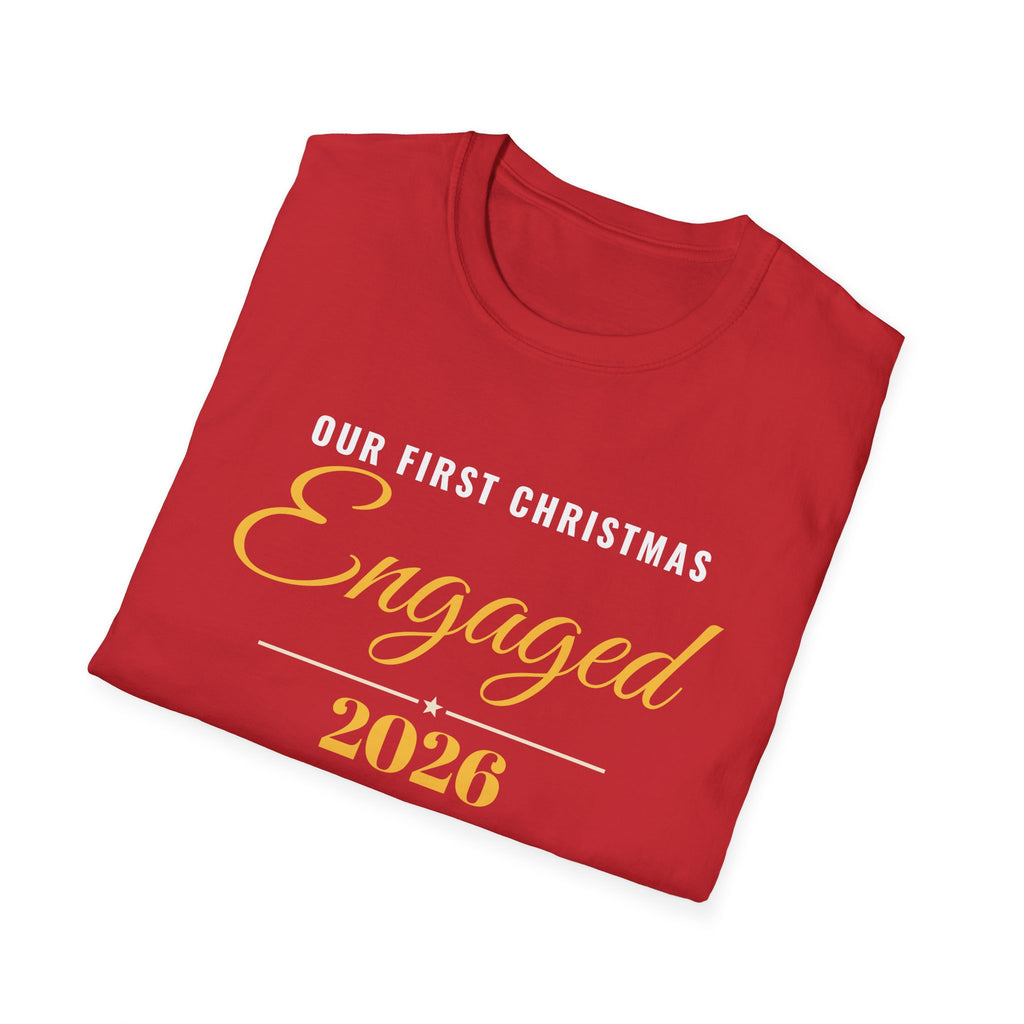 Our First Christmas Engaged 2026 T-Shirt – Gifted Porch, view 16