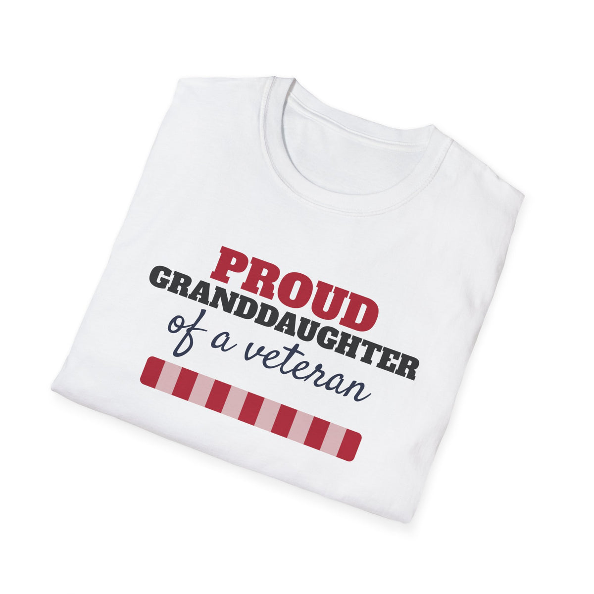 Proud Granddaughter Of A Veteran T-Shirt – Gifted Porch, view 5