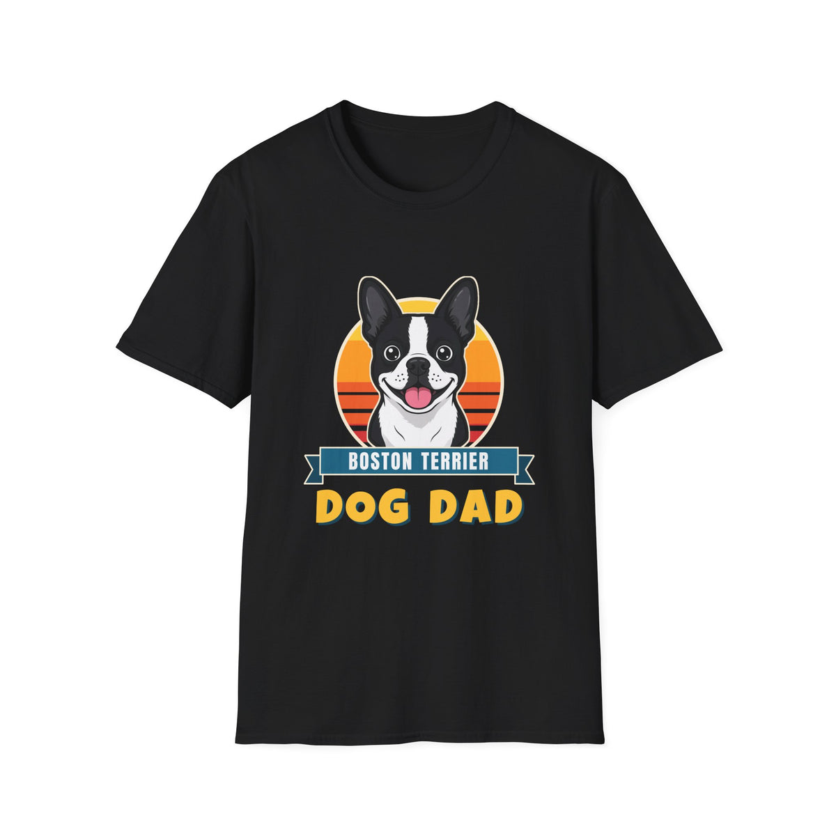 Boston Terrier Dog Dad Shirt