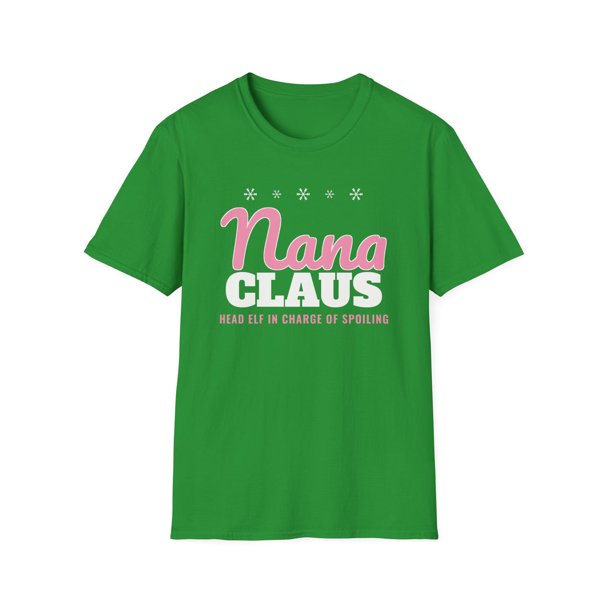 Nana Claus Christmas T-Shirt Grandma Gift Head Elf in Charge of Spoiling Tee – Gifted Porch