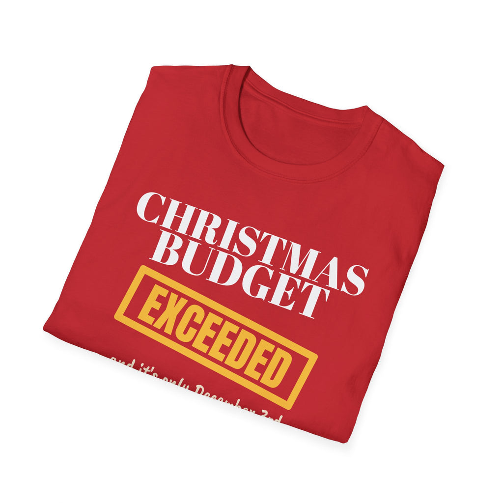 Christmas Budget Exceeded Funny Christmas Shopping T-Shirt – Gifted Porch, view 16