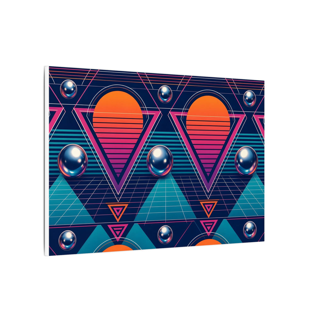 Retro Future Abstract Canvas Wall Art – unique art gift, photo 7