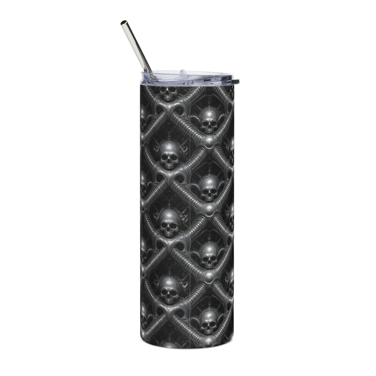 Chrome Skull Lattice 20oz Tumbler
