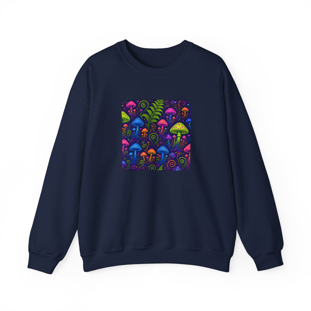 Trippy Mushroom Abstract Art Sweatshirt – unique art gift, photo 4