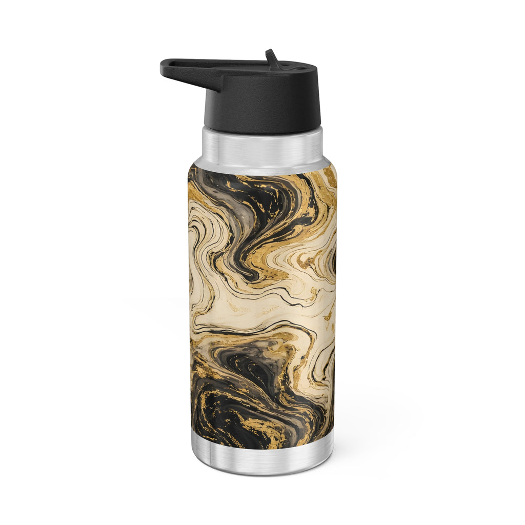 Black & Gold Ink 32oz Tumbler