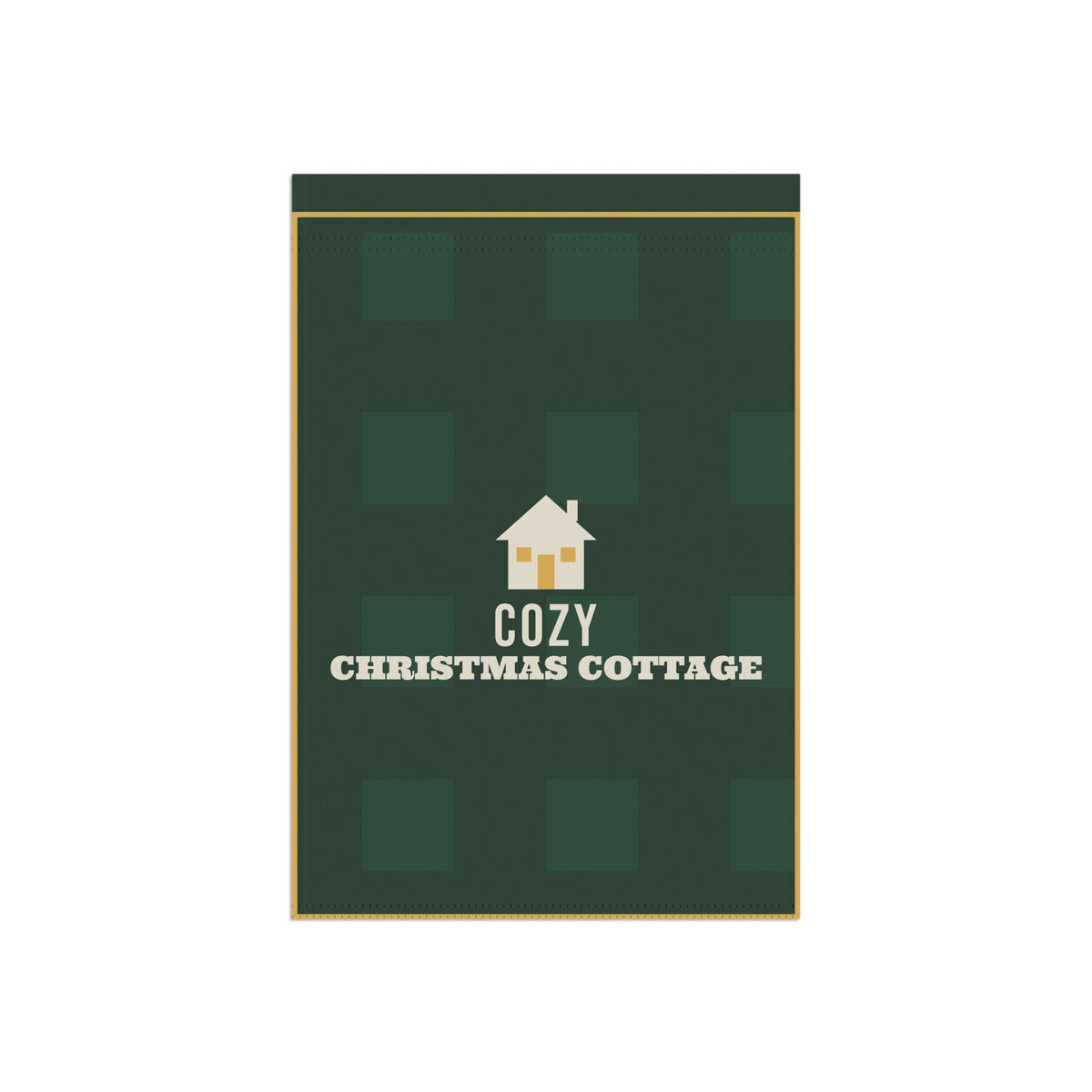 Cozy Christmas Cottage Garden Flag