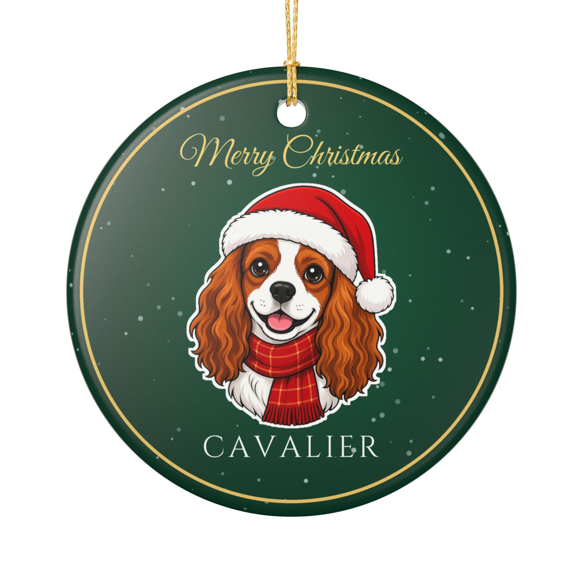 Cavalier King Charles Spaniel Dog Christmas Ornament