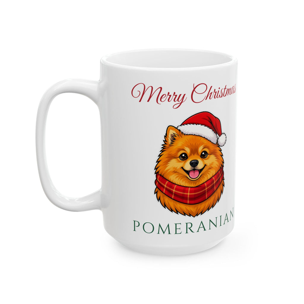 Pomeranian Dog Christmas Mug