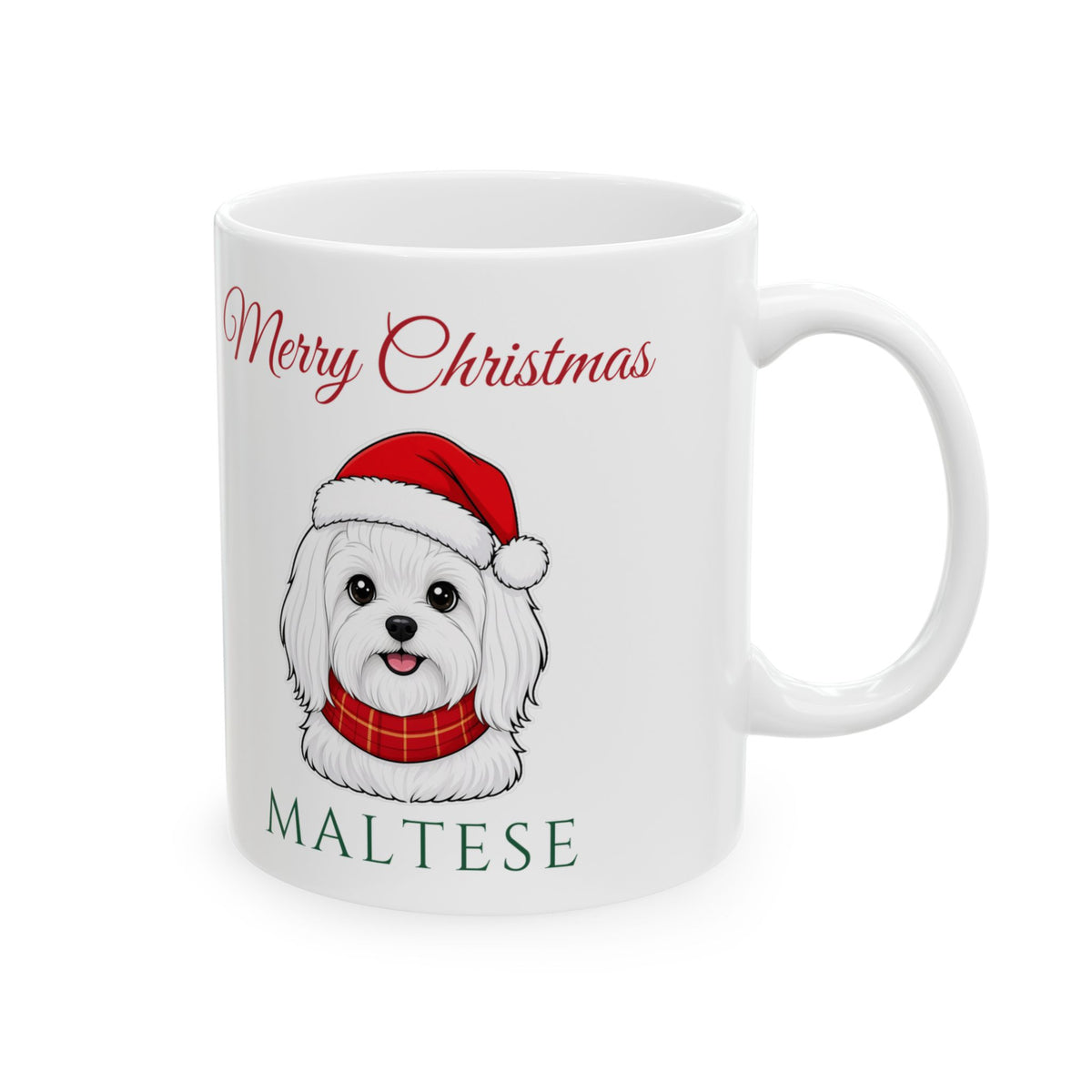 Maltese Dog Christmas Mug