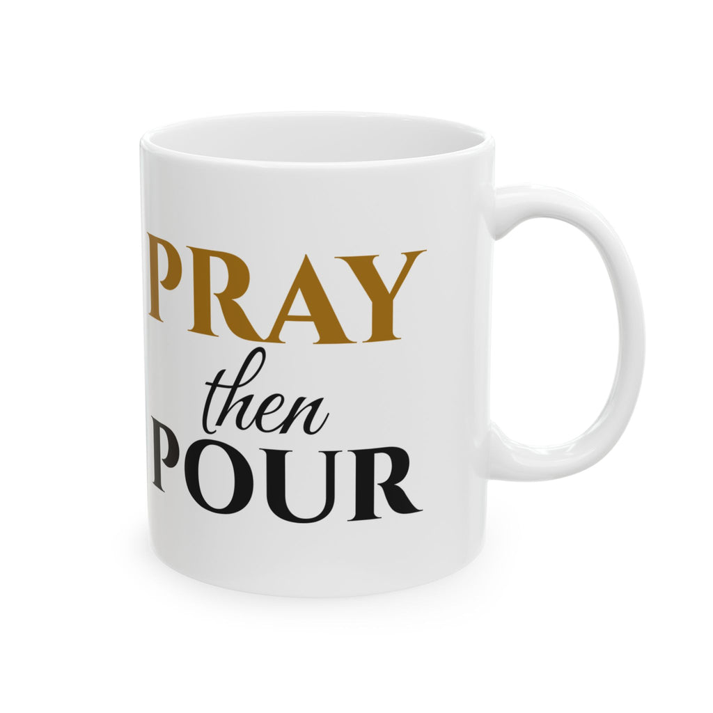 Pray Then Pour Christian Coffee Mug Faith Gift – Gifted Porch, view 5