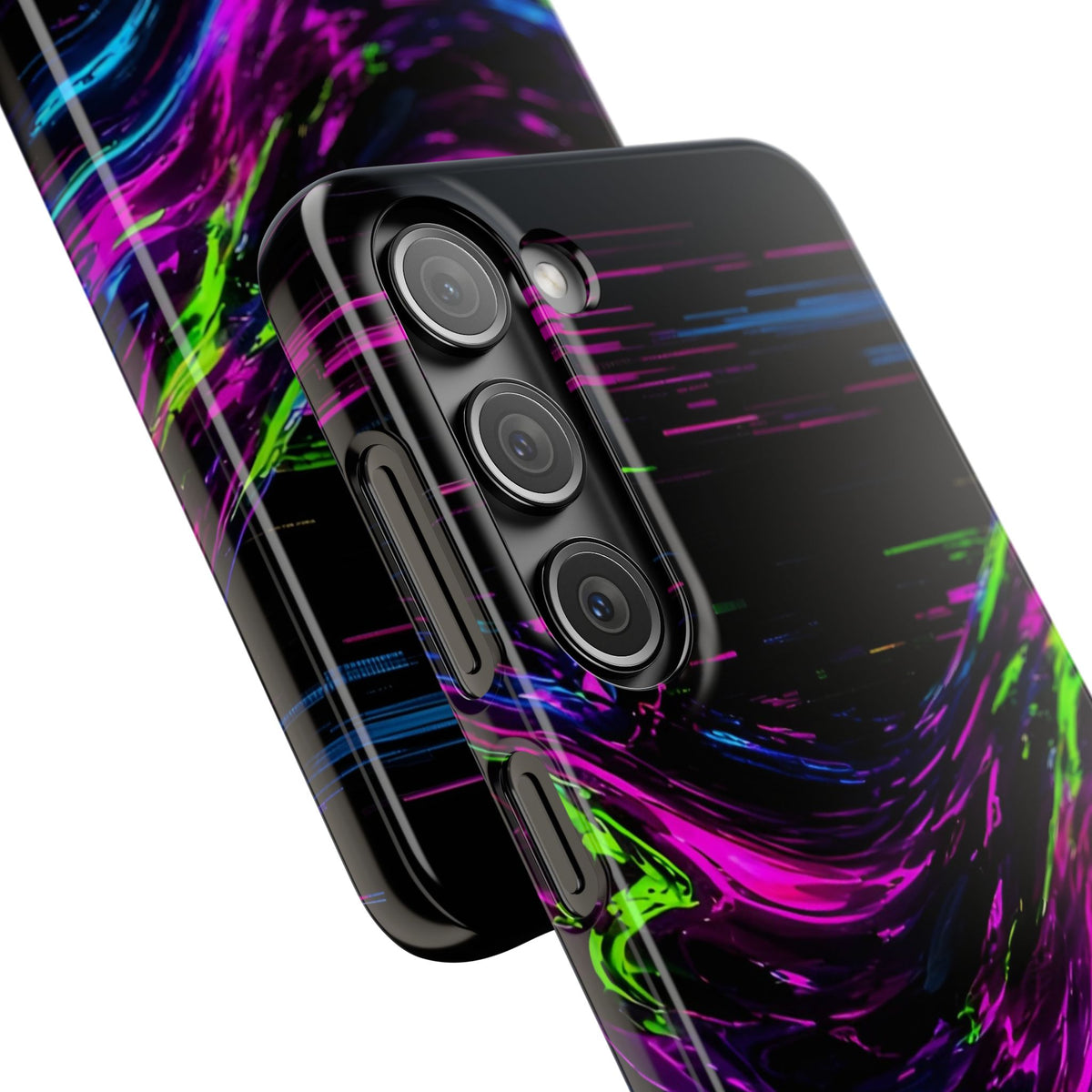 Glitch Wave Abstract Phone Case – unique art gift, photo 61