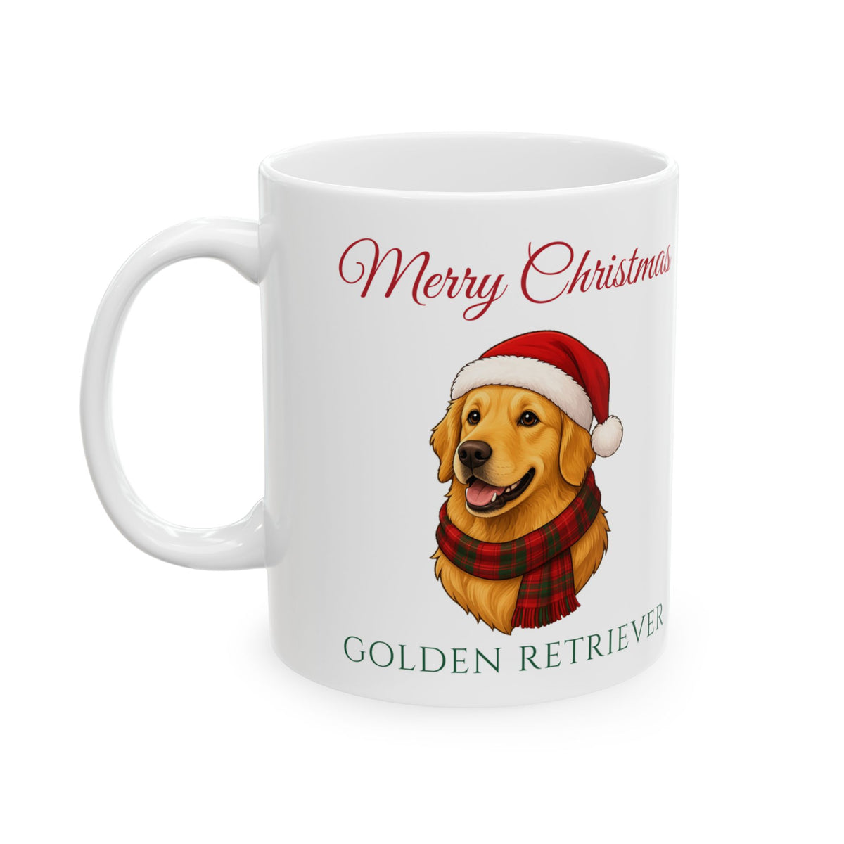 Golden Retriever Dog Christmas Mug – Gifted Porch, view 1