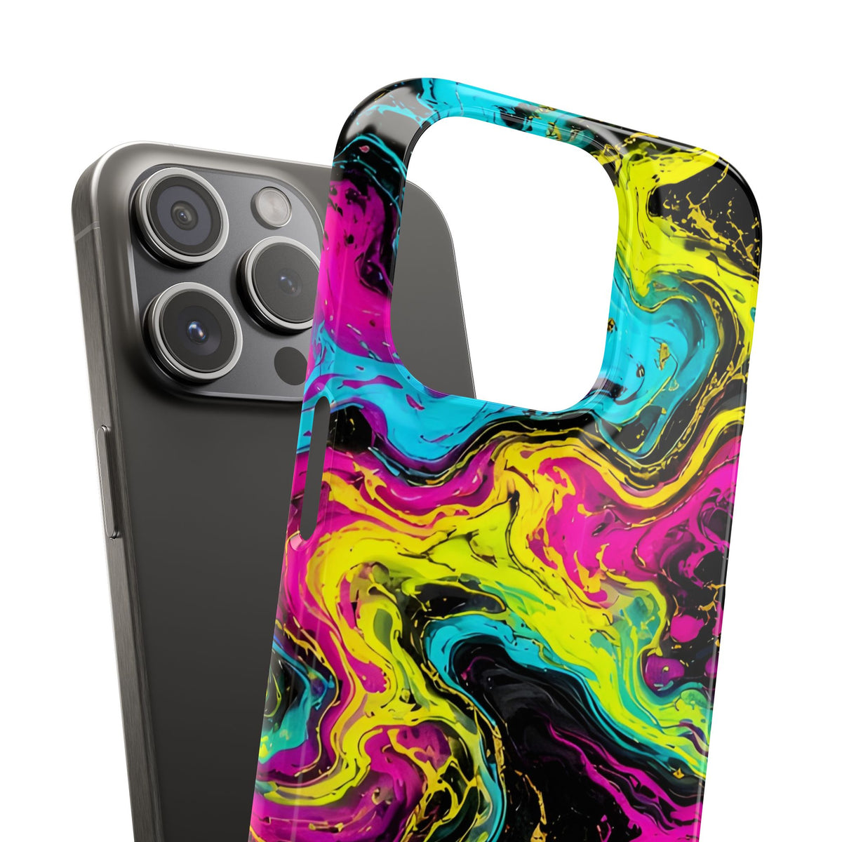 Neon Marble Abstract Phone Case