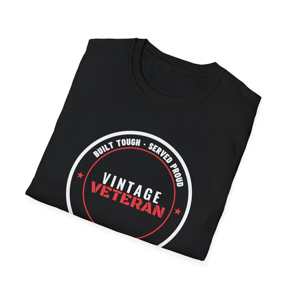 Vintage Veteran Built Tough Served Proud T-Shirt – Gifted Porch, view 8