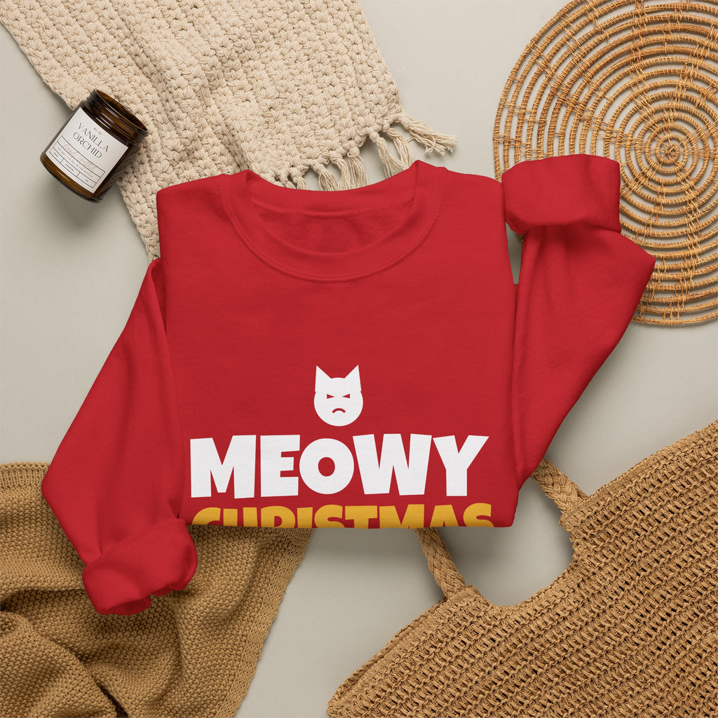 Meowy Christmas Cat Sweatshirt