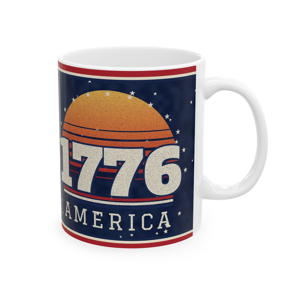 Retro 1776 Sunset Mug – patriotic gift, photo 4