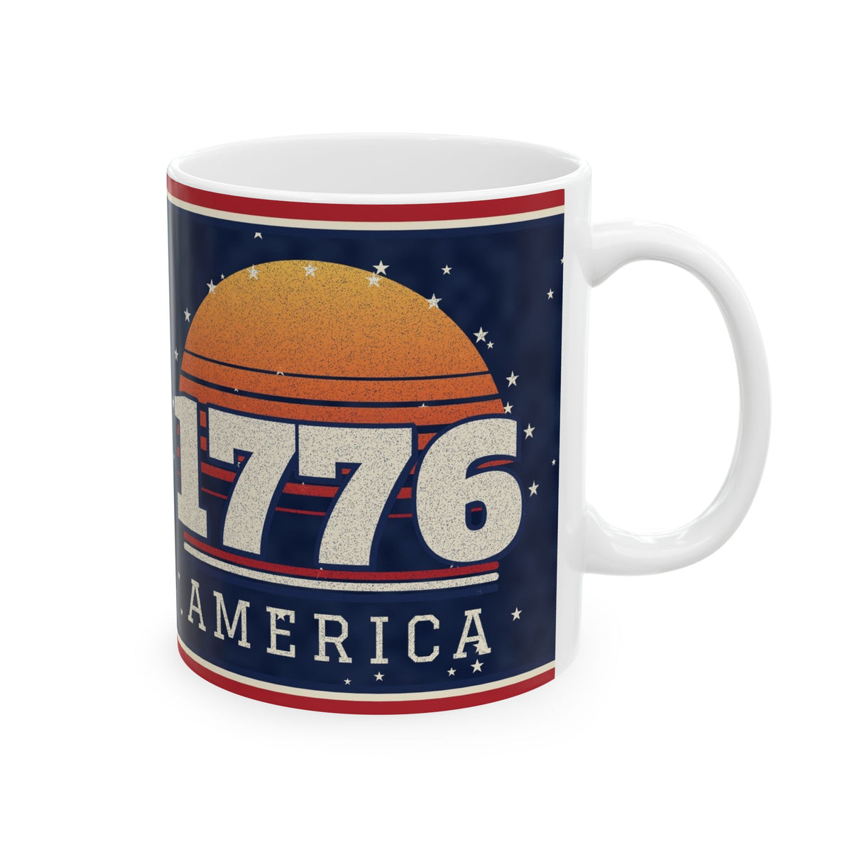 Retro 1776 Sunset Mug – patriotic gift, photo 4