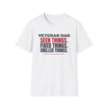 Veteran Dad Seen Things Fixed Things Grilled Things T-Shirt – Gifted Porch, view 1