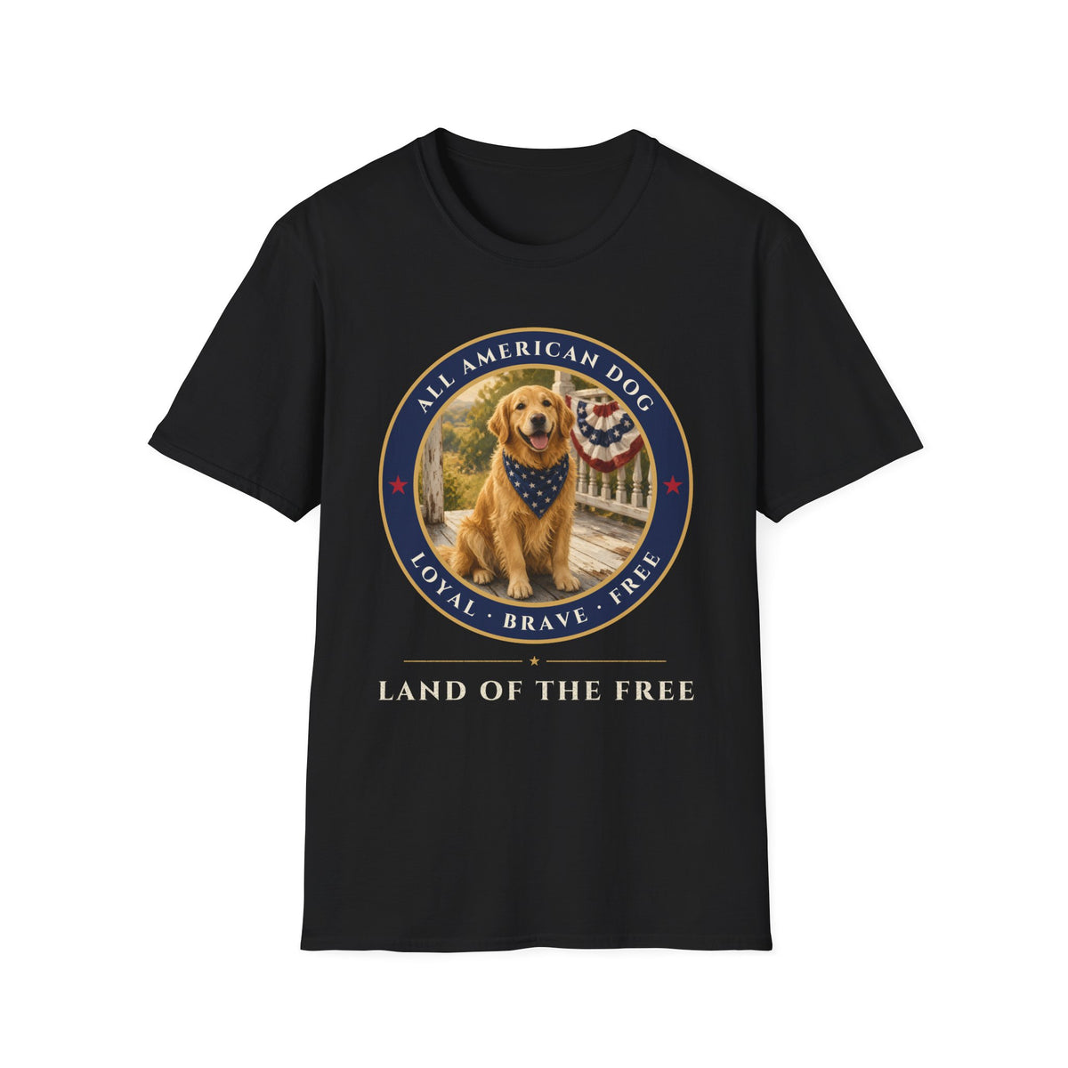 All American t-shirt – dog lover shirt by Gifted Porch