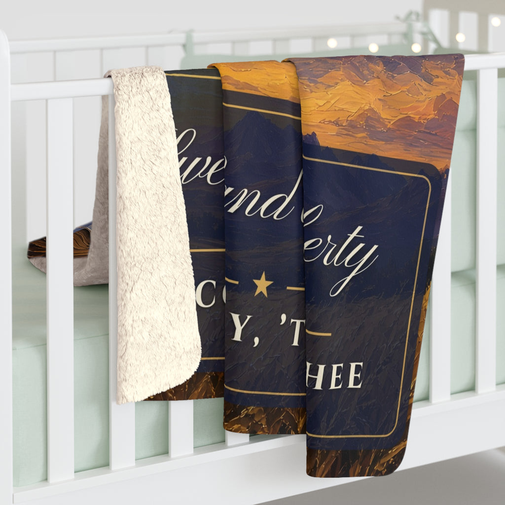 Sweet Land of Liberty Sherpa Blanket
