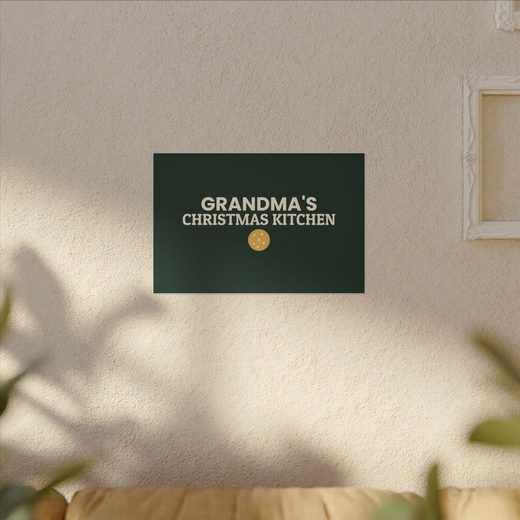 Grandma's Christmas Kitchen Canvas