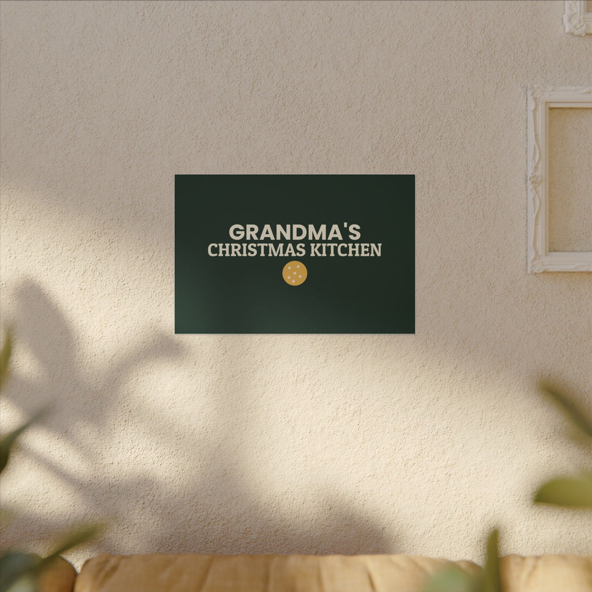 Grandma's Christmas Kitchen Canvas