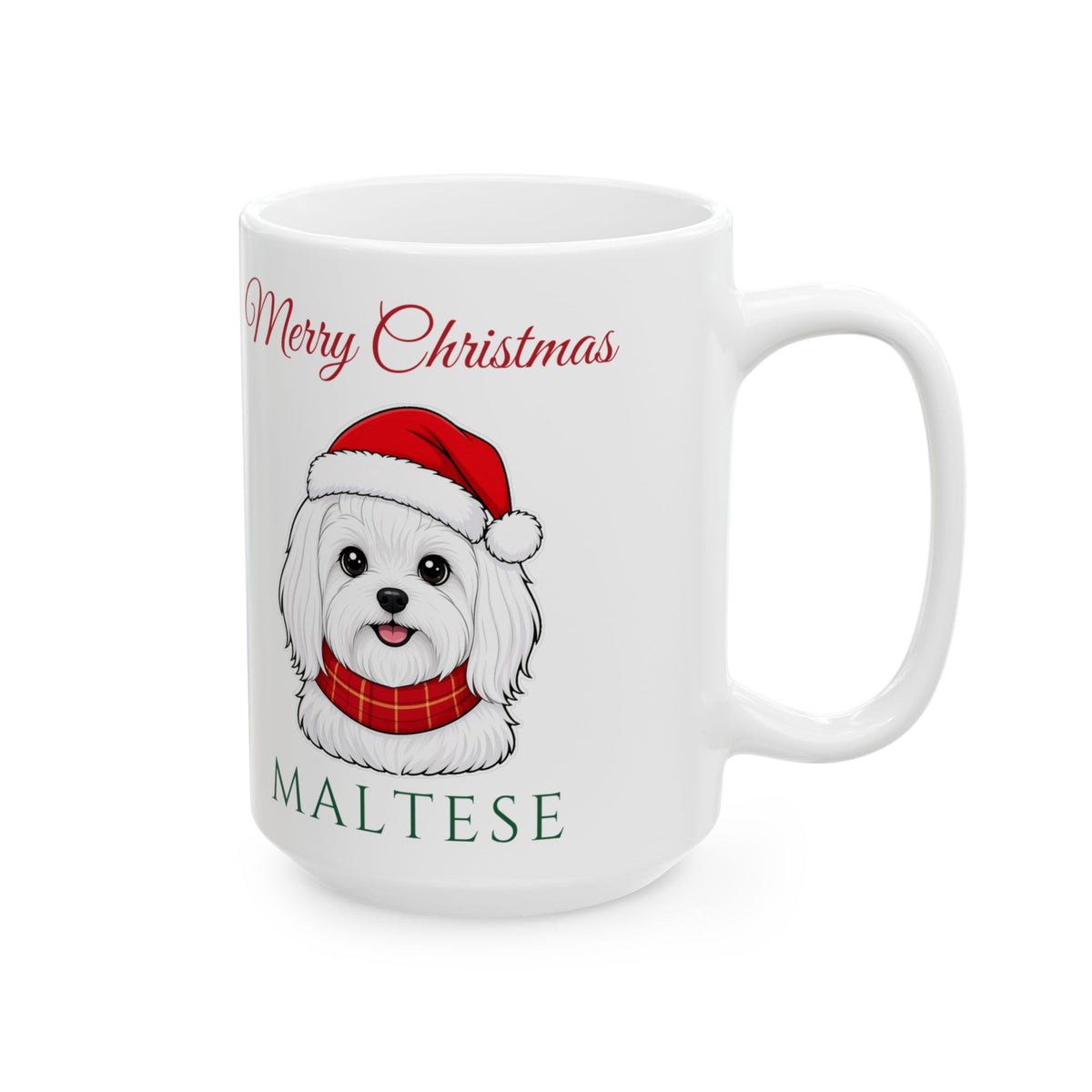 Maltese Dog Christmas Mug