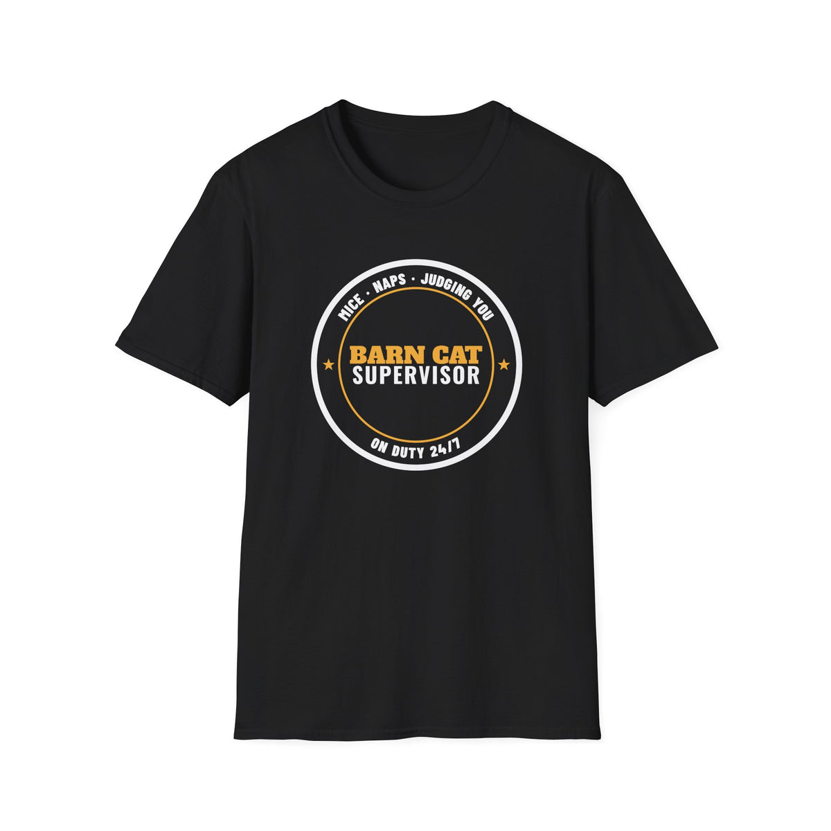 Barn Cat Supervisor Funny Cat T-Shirt – Gifted Porch, view 2