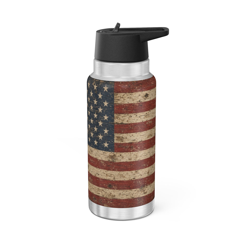 Rustic American Flag 32oz Tumbler