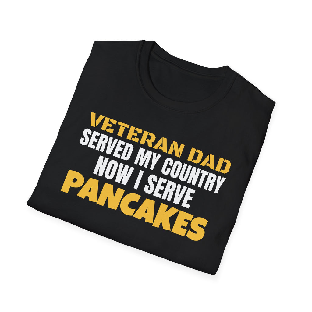 Veteran Dad Served My Country Now I Serve Pancakes T-Shirt – Gifted Porch, view 8