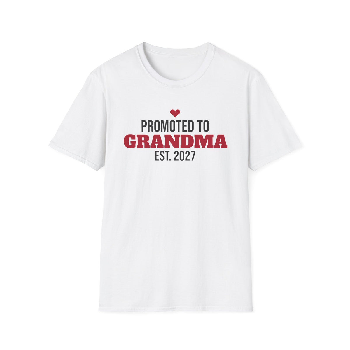 Promoted To Grandma Est 2027 T-Shirt Pregnancy Announcement New Grandma Tee – Gifted Porch