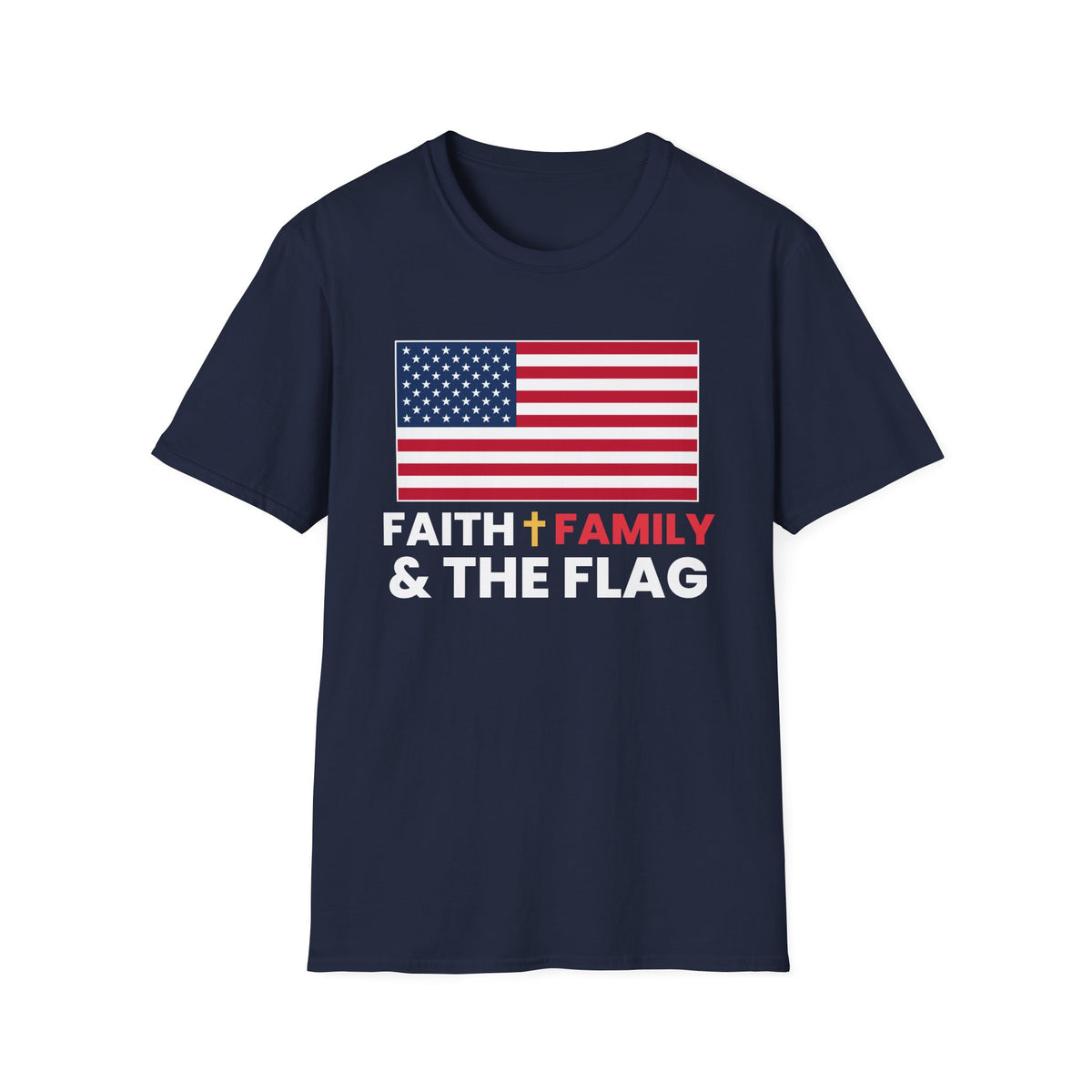 Faith Family & The Flag Tee