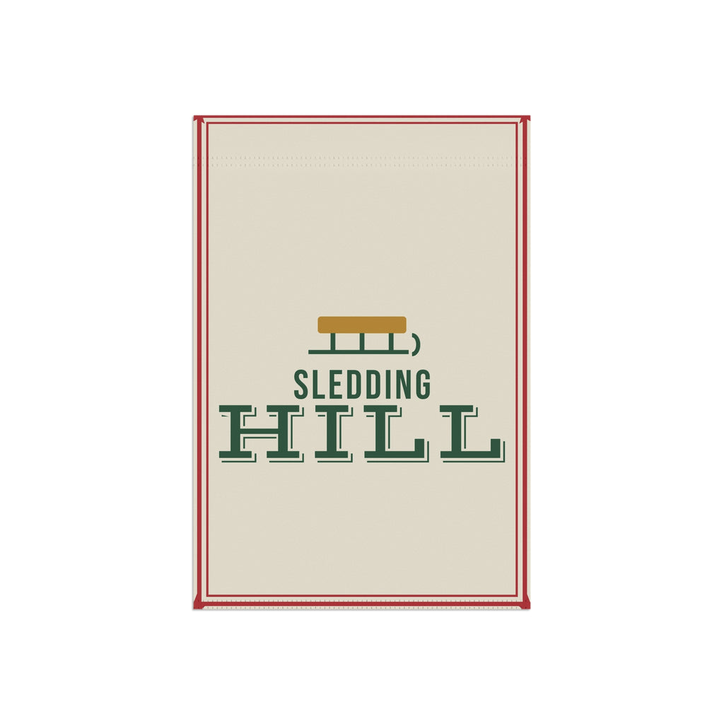 Sledding Hill Garden Flag