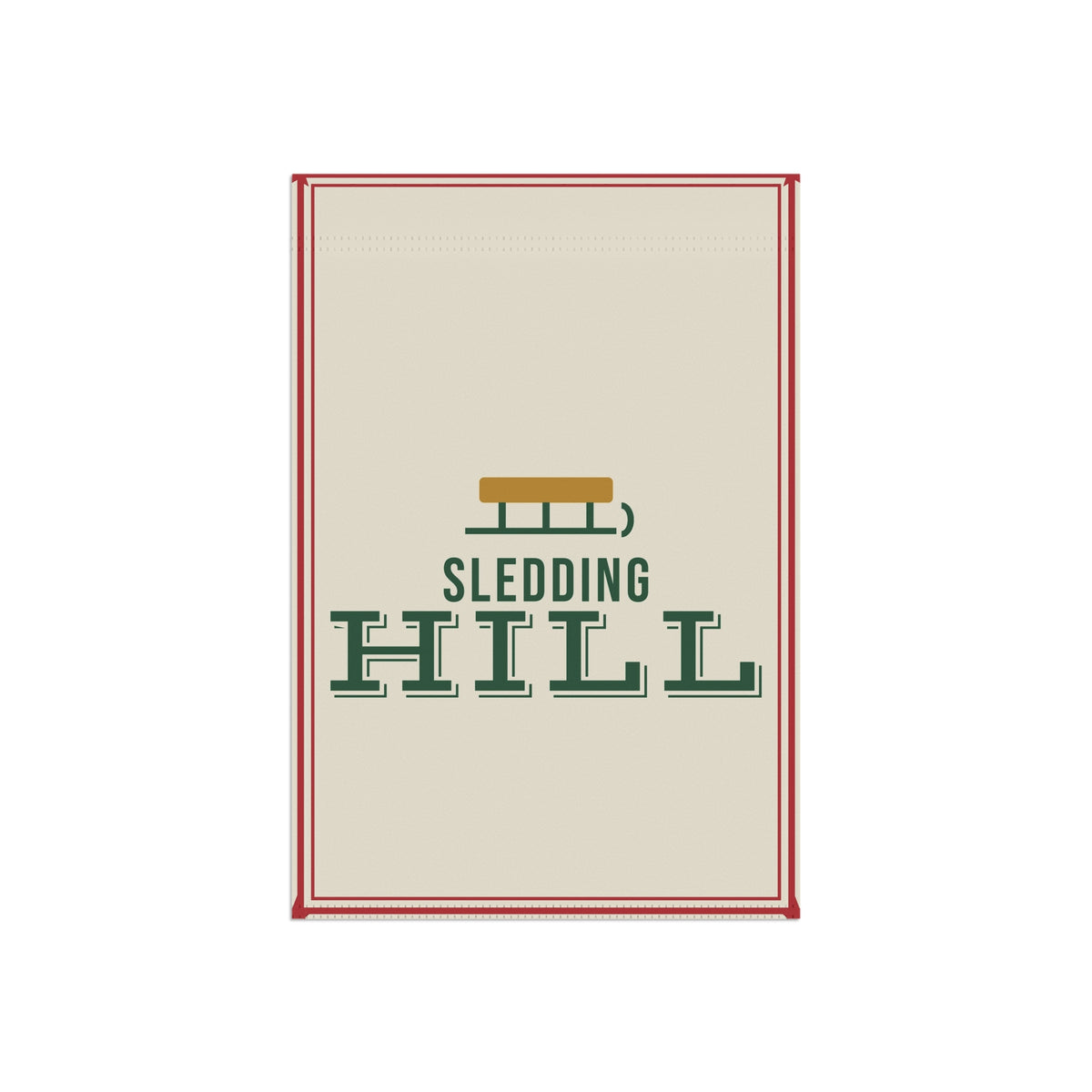 Sledding Hill Garden Flag