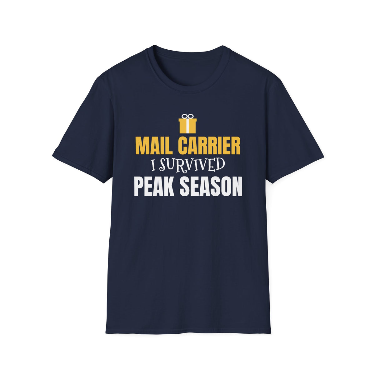 Mail Carrier I Survived Peak Season Funny Christmas T-Shirt Postal Worker Gift – Gifted Porch