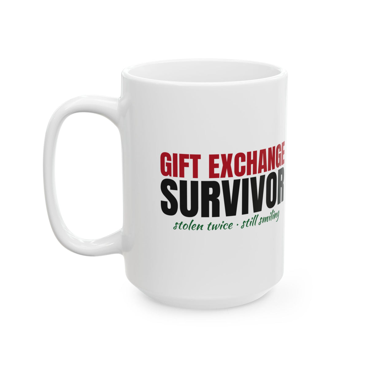 Gift Exchange Survivor Funny Christmas Mug – Gifted Porch, view 7