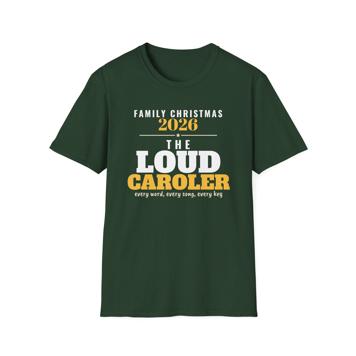 The Loud Caroler Family Christmas 2026 Matching T-Shirt – Gifted Porch, view 3